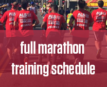 TCALS RNR Full Marathon Training Schedule