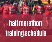 TCALS RNR Half Marathon Training Schedule